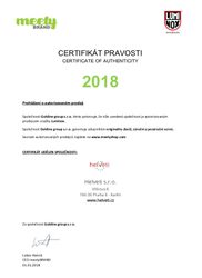 Certifikát luminox prodejce hodinek Helveti s.r.o.