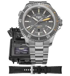 TRASER P67 DIVER AUTOMATIC T100 GREY SET OCEL A PRYŽ - HERITAGE - BRANDS