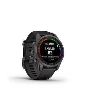 GARMIN FĒNIX 7S PRO SAPPHIRE SOLAR EDITION CARBON GRAY DLC TITANIUM / BLACK BAND - 010-02776-11 - FENIX 7S - BRANDS