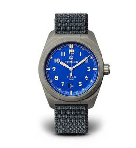 FORMEX FIELD AUTOMATIC EARTH BLUE LIMITED SERIES NYLON-VELCRO BLUE STRAP 0660.1.6539.133 - FIELD AUTOMATIC - BRANDS