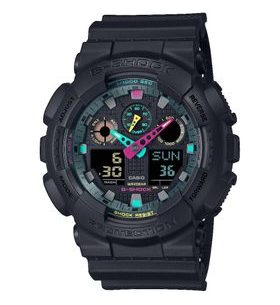 CASIO G-SHOCK GA-100MF-1AER MULTI-FLUORESCENT ACCENTS SERIES - G-SHOCK - BRANDS