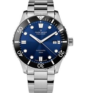 CLAUDE BERNARD AQUARIDER DATE AUTOMATIC 80129-3NBM-BUIB - AQUARIDER - BRANDS