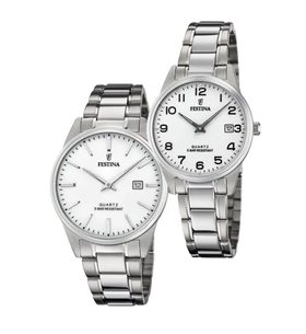 SET FESTINA CLASSIC BRACELET 20511/2 A 20509/1 - WATCHES FOR COUPLES - WATCHES