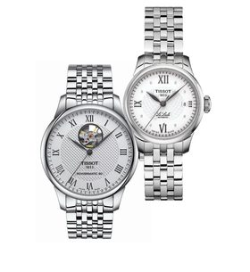 SET TISSOT LE LOCLE AUTOMATIC T006.407.11.033.02 A T41.1.183.16 - WATCHES FOR COUPLES - WATCHES