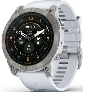 GARMIN EPIX™ PRO (GEN 2) SAPPHIRE EDITION TITANIUM / WHITESTONE BAND - 010-02804-11 - EPIX - ZNAČKY