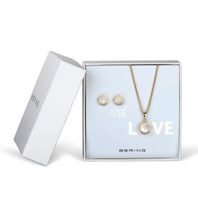 DÁRKOVÁ SADA NÁHRDELNÍK + NAUŠNICE BERING WITHLOVE-SET-G - NECKLACES - ACCESSORIES