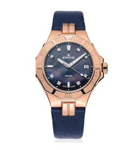 EDOX SPORT DELFIN DIVER DATE LADY 53020-37RC-NANR - DELFIN - BRANDS