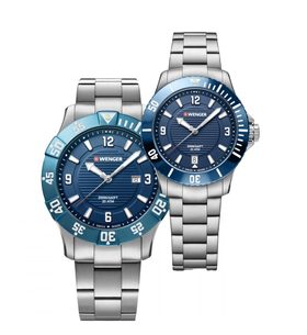 SET WENGER SEA FORCE 01.0641.133 A 01.0621.111 - WATCHES FOR COUPLES - WATCHES