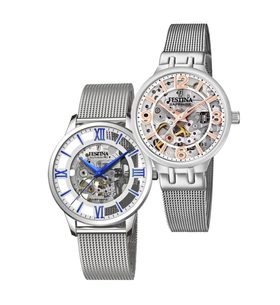 SET FESTINA AUTOMATIC SKELETON 20534/1 A 20579/1 - WATCHES FOR COUPLES - WATCHES