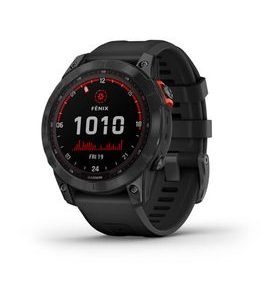 GARMIN FENIX 7 PRO SOLAR GRAY/ BLACK SILICONE BAND - 010-02540-11 - FENIX 7 - BRANDS