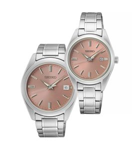 SET SEIKO QUARTZ SUR523P1 A SUR529P1 - HODINKY PRO PÁRY - HODINKY