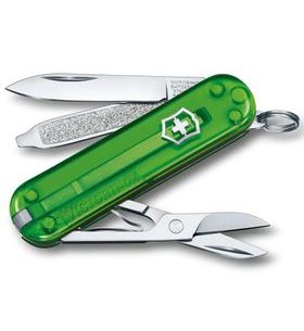 KNIFE VICTORINOX CLASSIC SD TRANSPARENT COLORS GREEN TEA - POCKET KNIVES - ACCESSORIES