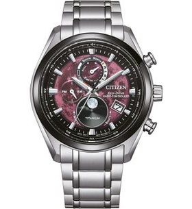 CITIZEN ECO-DRIVE RADIO CONTROLLED TSUKIYOMI MOONPHASE SUPER TITANIUM BY1018-80X - SUPER TITANIUM - ZNAČKY