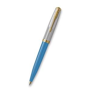 KULIČKOVÉ PERO PARKER 51 PREMIUM TURQUOISE GT 1502/6269080 - BALLPOINT PENS - ACCESSORIES