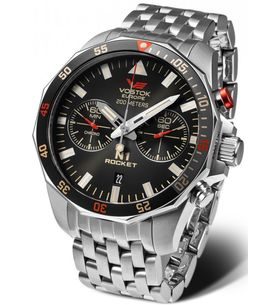 VOSTOK EUROPE N-1 ROCKET CHRONO LINE 6S21-225A618B - ROCKET N-1 - ZNAČKY