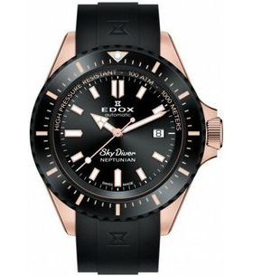 EDOX SKYDIVER NEPTUNIAN AUTOMATIC 80120-37RNNCA-NIR - SKYDIVER - ZNAČKY