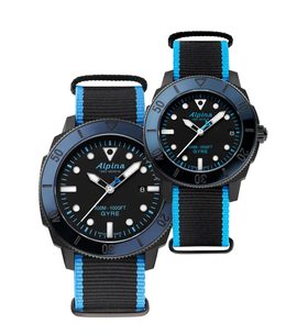 SET ALPINA SEASTRONG DIVER GYRE GENTS LIMITED EDITION AL-525LBN4VG6 A AL-525LBN3VG6 - WATCHES FOR COUPLES - WATCHES