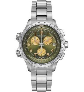 HAMILTON KHAKI AVIATION X-WIND GMT CHRONO QUARTZ H77932160 - KHAKI AVIATION - ZNAČKY