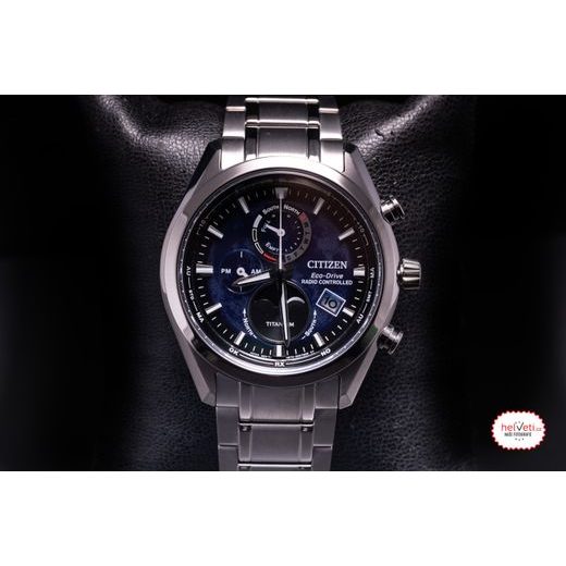 CITIZEN ECO-DRIVE RADIO CONTROLLED TSUKIYOMI MOONPHASE SUPER TITANIUM BY1010-81L - SUPER TITANIUM - BRANDS