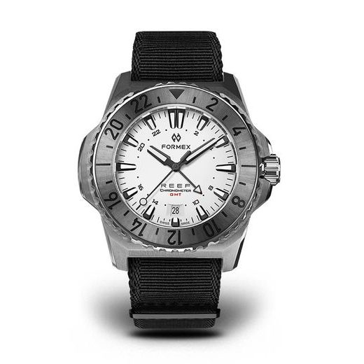 FORMEX REEF GMT AUTOMATIC CHRONOMETER WHITE DIAL WITH RED GMT - REEF - ZNAČKY