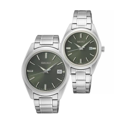 SET SEIKO QUARTZ SUR527P1 A SUR533P1 - HODINKY PRO PÁRY - HODINKY