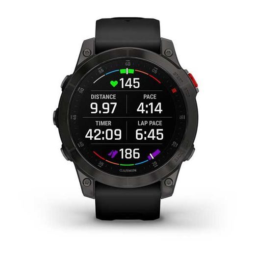 GARMIN EPIX™ 47MM STANDART EDITION SAPPHIRE, TITAN BLACK/ BLACK SILICONE BAND - 010-02582-11 - EPIX - ZNAČKY