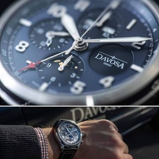 DAVOSA NEWTON PILOT MOONPHASE CHRONOGRAPH AUTOMATIC 161.586.55 - DAVOSA - ZNAČKY