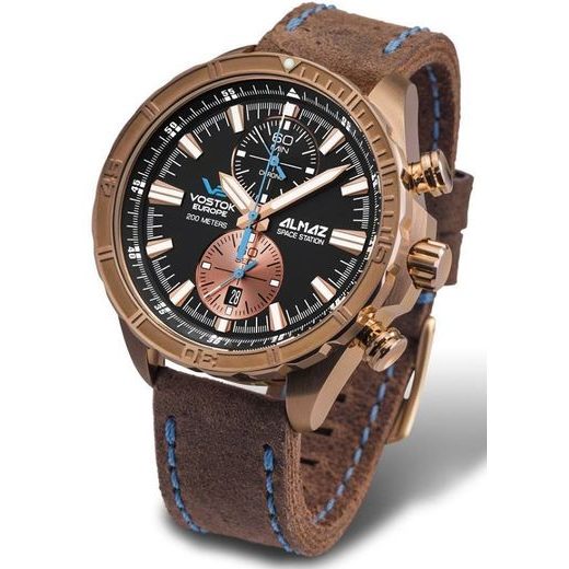 VOSTOK EUROPE ALMAZ BRONZE LINE 6S11/320O266 - ALMAZ SPACE STATION - ZNAČKY