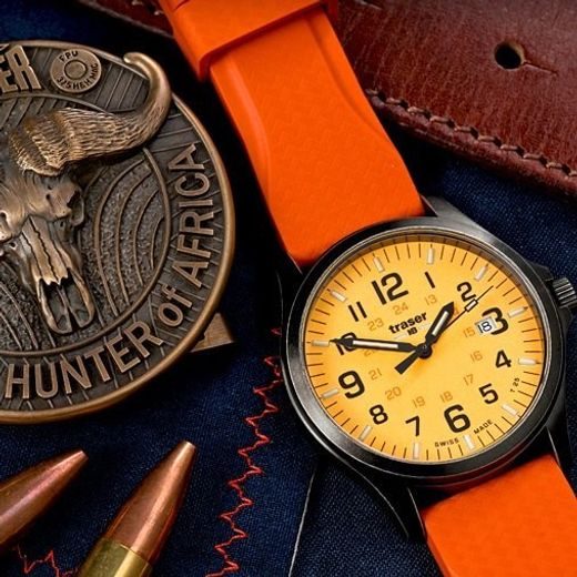 TRASER P67 OFFICER PRO GUNMETAL ORANGE SILIKON - HERITAGE - ZNAČKY