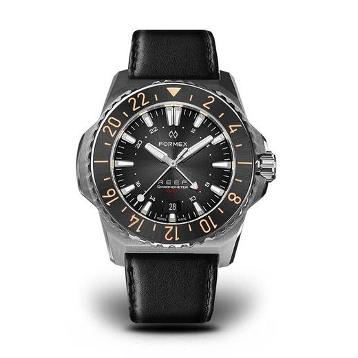 FORMEX REEF GMT AUTOMATIC CHRONOMETER BLACK DIAL WITH RED GMT - REEF - ZNAČKY
