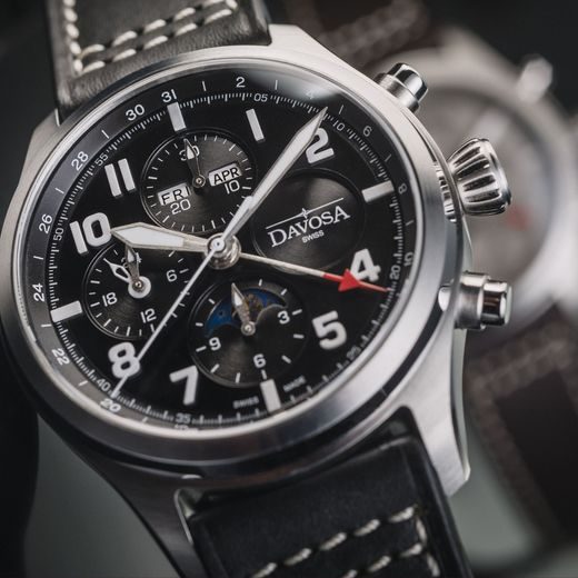 DAVOSA NEWTON PILOT MOONPHASE CHRONOGRAPH AUTOMATIC 161.586.55 - DAVOSA - ZNAČKY