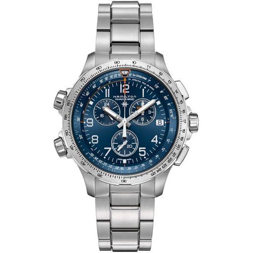 HAMILTON KHAKI AVIATION X-WIND GMT CHRONO QUARTZ H77922141 - KHAKI AVIATION - BRANDS