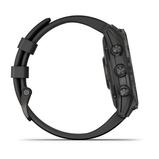 GARMIN FENIX 7 SAPPHIRE SOLAR TITAN CARBON GRAY/ BLACK SILICONE BAND - 010-02540-21 - FENIX 7 - ZNAČKY