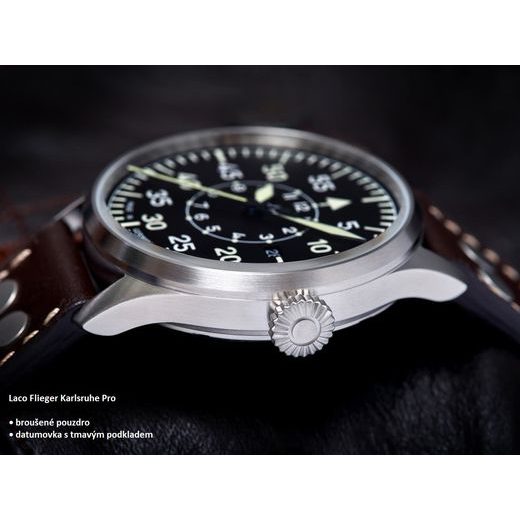 LACO FLIEGER KARLSRUHE PRO 40 HANDWINDING - FLIEGER PRO - ZNAČKY