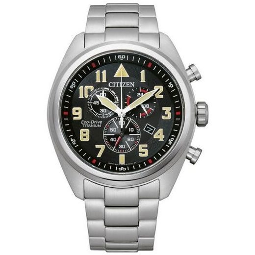 CITIZEN ECO-DRIVE MILITARY CHRONO SUPER TITANIUM AT2480-81E - SUPER TITANIUM - ZNAČKY