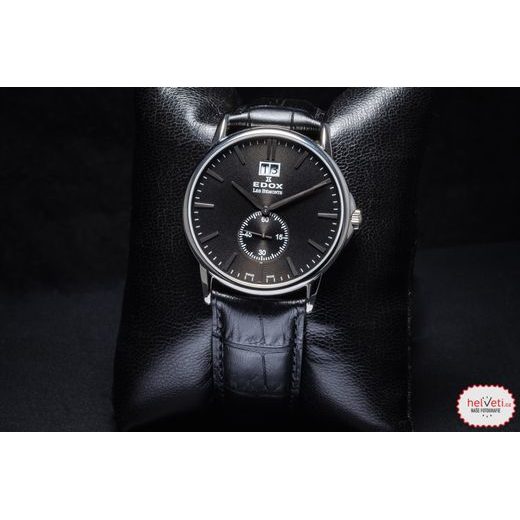 EDOX LES BÉMONTS BIG DATE SMALL SECOND 64012-3-NIN - LES BÉMONTS - ZNAČKY