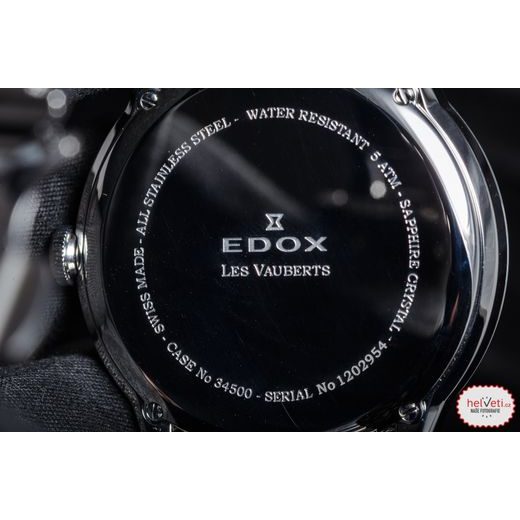 EDOX LES VAUBERTS DAY RETROGRADE 34500-3M-NIN - LES VAUBERTS - ZNAČKY