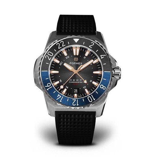 FORMEX REEF GMT AUTOMATIC CHRONOMETER BLACK DIAL WITH ROSE GOLD - REEF - ZNAČKY