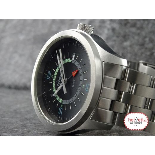 TRASER AURORA GMT SILVER - OCEL - CLASSIC - ZNAČKY