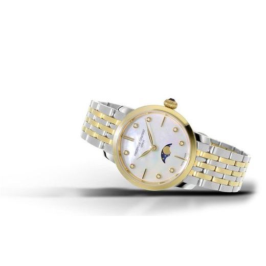 FREDERIQUE CONSTANT SLIMLINE LADIES MOONPHASE QUARTZ FC-206MPWD1S3B - SLIMLINE LADIES - ZNAČKY