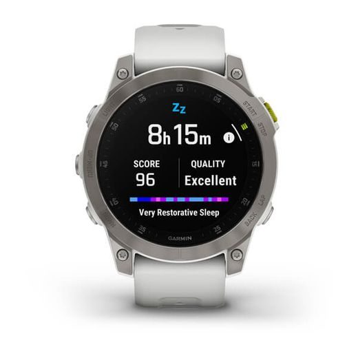 GARMIN EPIX™ 47MM SAPPHIRE, TITAN/ WHITE SILICONE BAND - 010-02582-21 - EPIX - ZNAČKY