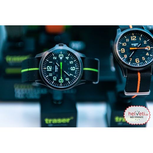 TRASER P67 OFFICER PRO GUNMETAL BLACK/LIME NATO - HERITAGE - ZNAČKY