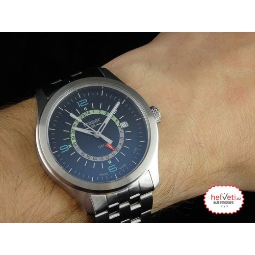 TRASER AURORA GMT BLUE - OCEL - CLASSIC - ZNAČKY