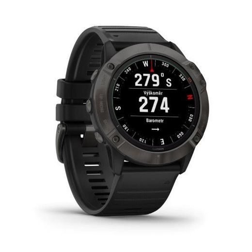 GARMIN FENIX6X PRO SOLAR, TITANIUMGRAYDLC/BLACK BAND (MAP/MUSIC) 010-02157-21 - FENIX 6X - ZNAČKY