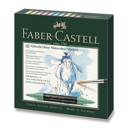 SADA AKVARELOVÉ POPISOVAČE FABER-CASTELL ALBRECHT DÜRER - 10 BAREV 0074/1603100 - PŘÍSLUŠENSTVÍ - OSTATNÍ