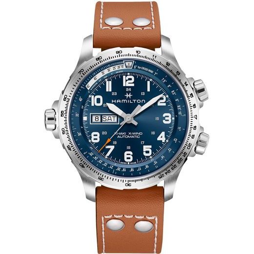 HAMILTON KHAKI AVIATION X-WIND DAY DATE AUTO H77765541 - KHAKI AVIATION - BRANDS