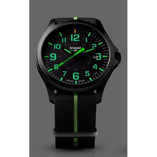 TRASER P67 OFFICER PRO GUNMETAL BLACK/LIME NATO - HERITAGE - ZNAČKY