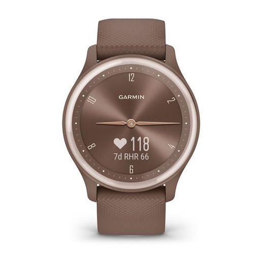 GARMIN VÍVOMOVE SPORT PEACH GOLD/COCOA SILICONE BAND - 010-02566-02 - VIVOMOVE SPORT - BRANDS