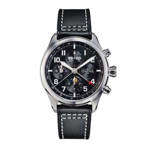 DAVOSA NEWTON PILOT MOONPHASE CHRONOGRAPH AUTOMATIC 161.586.55 - DAVOSA - ZNAČKY