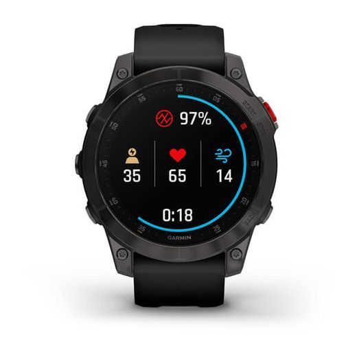 GARMIN EPIX™ 47MM STANDART EDITION SAPPHIRE, TITAN BLACK/ BLACK SILICONE BAND - 010-02582-11 - EPIX - ZNAČKY